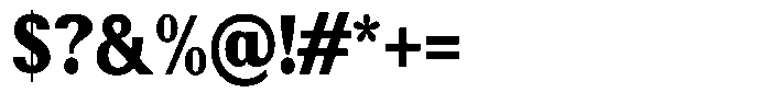 Elvarion Black Condensed Font OTHER CHARS