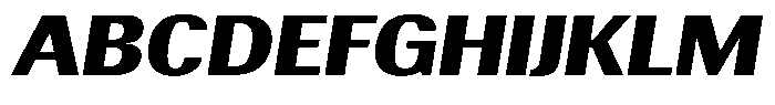 Elvarion Black Expanded Oblique Font UPPERCASE