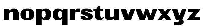 Elvarion Black Expanded Font LOWERCASE