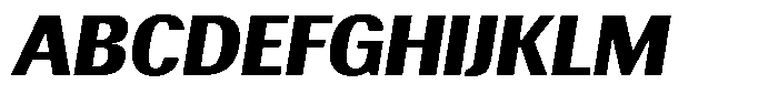 Elvarion Black Oblique Font UPPERCASE