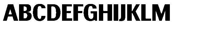 Elvarion Black Semi Condensed Font UPPERCASE