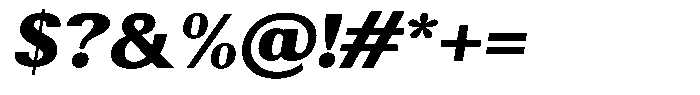 Elvarion Black Semi Expanded Oblique Font OTHER CHARS