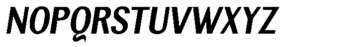 Elvarion Bold Condensed Oblique Font UPPERCASE