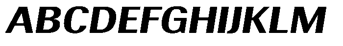Elvarion Bold Expanded Oblique Font UPPERCASE