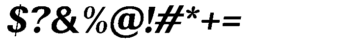 Elvarion Bold Oblique Font OTHER CHARS