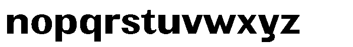 Elvarion Bold Semi Expanded Font LOWERCASE