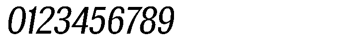 Elvarion Condensed Oblique Font OTHER CHARS