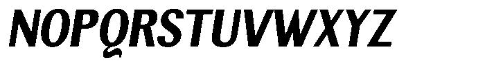 Elvarion Extra Bold Condensed Oblique Font UPPERCASE