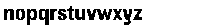 Elvarion Extra Bold Condensed Font LOWERCASE