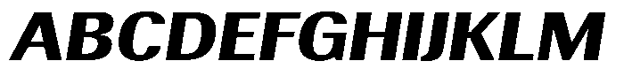 Elvarion Extra Bold Expanded Oblique Font UPPERCASE