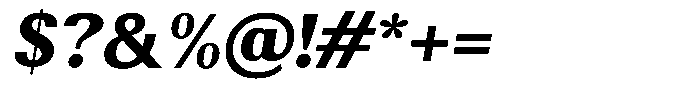 Elvarion Extra Bold Oblique Font OTHER CHARS
