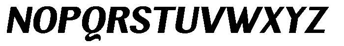Elvarion Extra Bold Oblique Font UPPERCASE