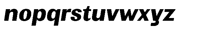 Elvarion Extra Bold Oblique Font LOWERCASE