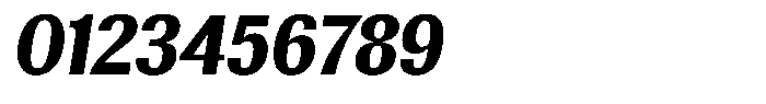 Elvarion Extra Bold Semi Condensed Oblique Font OTHER CHARS