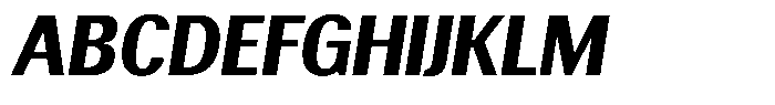 Elvarion Extra Bold Semi Condensed Oblique Font UPPERCASE