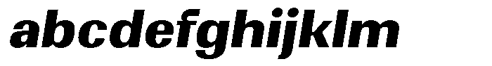 Elvarion Extra Bold Semi Expanded Oblique FONT