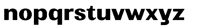 Elvarion Extra Bold Semi Expanded Font LOWERCASE