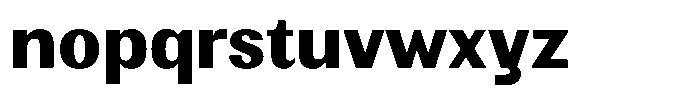 Elvarion Extra Bold Font LOWERCASE