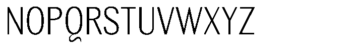 Elvarion Extra Light Condensed Font UPPERCASE