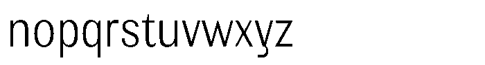Elvarion Extra Light Condensed Font LOWERCASE