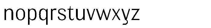 Elvarion Extra Light Semi Condensed Font LOWERCASE