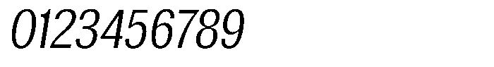 Elvarion Light Condensed Oblique Font OTHER CHARS