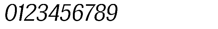 Elvarion Light Semi Condensed Oblique Font OTHER CHARS