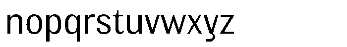 Elvarion Light Semi Condensed Font LOWERCASE