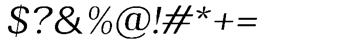 Elvarion Light Semi Expanded Oblique Font OTHER CHARS