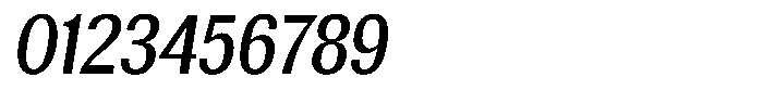 Elvarion Medium Condensed Oblique Font OTHER CHARS