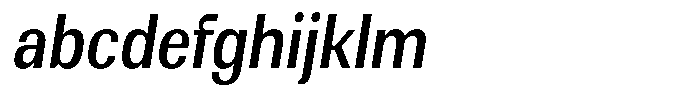 Elvarion Medium Condensed Oblique FONT