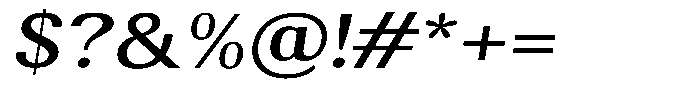 Elvarion Medium Expanded Oblique Font OTHER CHARS