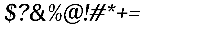 Elvarion Medium Semi Condensed Oblique Font OTHER CHARS
