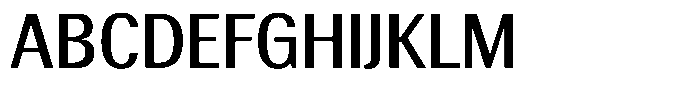 Elvarion Medium Semi Condensed Font UPPERCASE