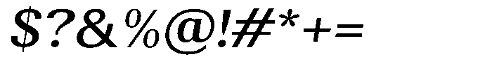 Elvarion Medium Semi Expanded Oblique Font OTHER CHARS