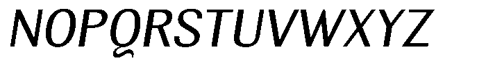 Elvarion Oblique Font UPPERCASE