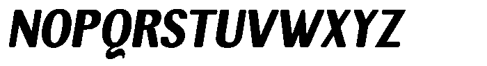 Elvarion Rounded Black Condensed Oblique Font UPPERCASE
