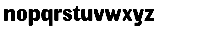 Elvarion Rounded Black Condensed Font LOWERCASE
