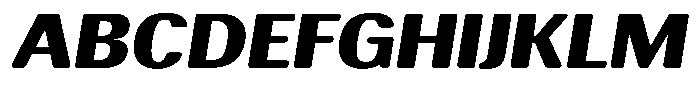 Elvarion Rounded Black Expanded Oblique Font UPPERCASE