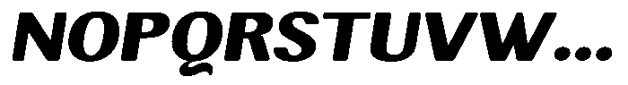 Elvarion Rounded Black Expanded Oblique Font UPPERCASE