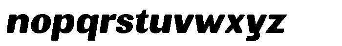 Elvarion Rounded Black Italic Font LOWERCASE