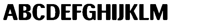 Elvarion Rounded Black Semi Condensed Font UPPERCASE