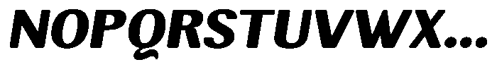 Elvarion Rounded Black Semi Expanded Oblique Font UPPERCASE