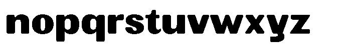 Elvarion Rounded Black Semi Expanded Font LOWERCASE
