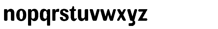 Elvarion Rounded Bold Condensed Font LOWERCASE