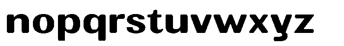 Elvarion Rounded Bold Expanded Font LOWERCASE