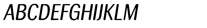 Elvarion Rounded Condensed Oblique Font UPPERCASE