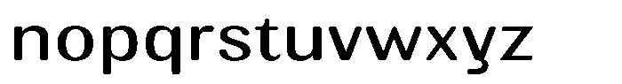 Elvarion Rounded Expanded Font LOWERCASE