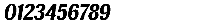 Elvarion Rounded Extra Bold Condensed Oblique Font OTHER CHARS