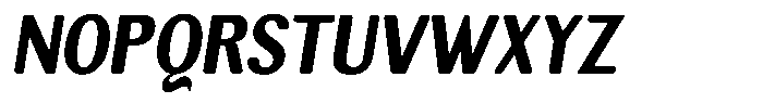 Elvarion Rounded Extra Bold Condensed Oblique Font UPPERCASE
